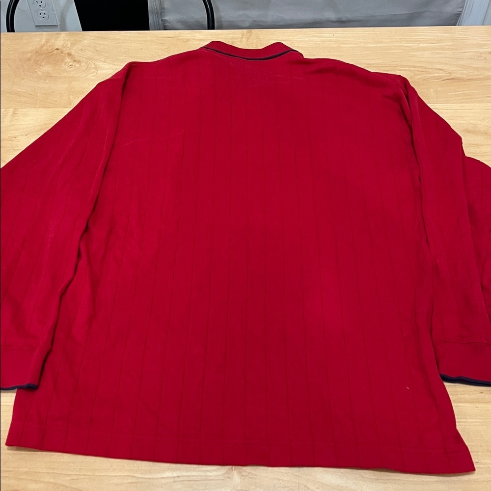 Alexander Julian Classic Red long Sleeve Polo Shirt - Picture 6 of 6